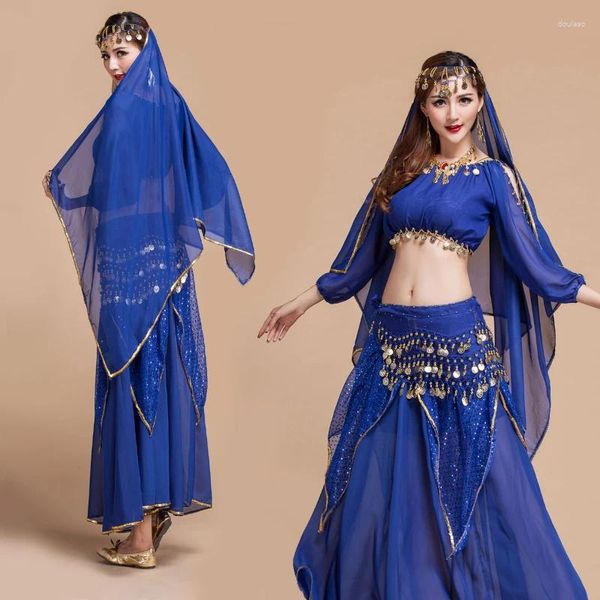 Vêtements de scène Costumes de danse du ventre pour femmes Bollywood Clothng Halloween Carnaval Bellywood Dancewear Costume de danseur