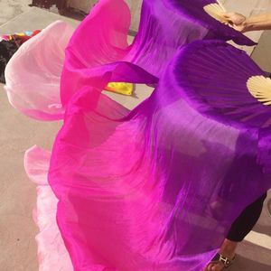 Vêtements de scène ventilateurs de danse du ventre pour dames voile de soie fille femmes rouge jaune bleu exposition accessoires professionnels 10429