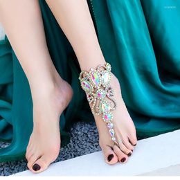 Stage Wear Belly Dance Foot Ring For Women Performance Sieradenwedstrijd Decoratie Accessoires Barefoot Sandalen Anklet Bracelet