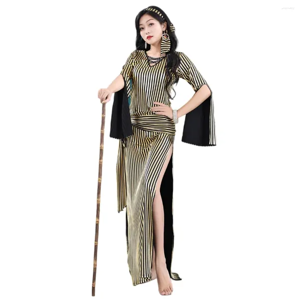 Escenario Wear Dance Dance Nancy Galabeya Disfraz Stretchy Baladi Saidi Handmaded Egipto atuendo Strip Strip Strip For Dancer Performance