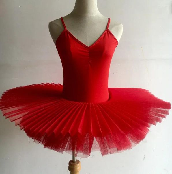 Portez de la scène noire / rouge / blanche Dance Dance robe professionnelle adulte costume de ballet femme vêtements enfants filles tutu