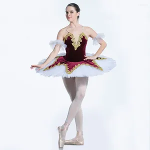 STATE Wear BLL062 Borgoña Velvet Top Bodice Ballet Preprofesional Tutu Performance Ballerina Dance Disfraz Pancaketutu