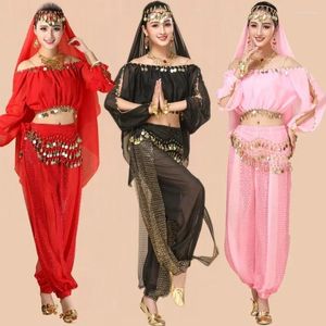 Wearging Bollywood Dance Costumes Belly Set Top Pant One Taille Costume