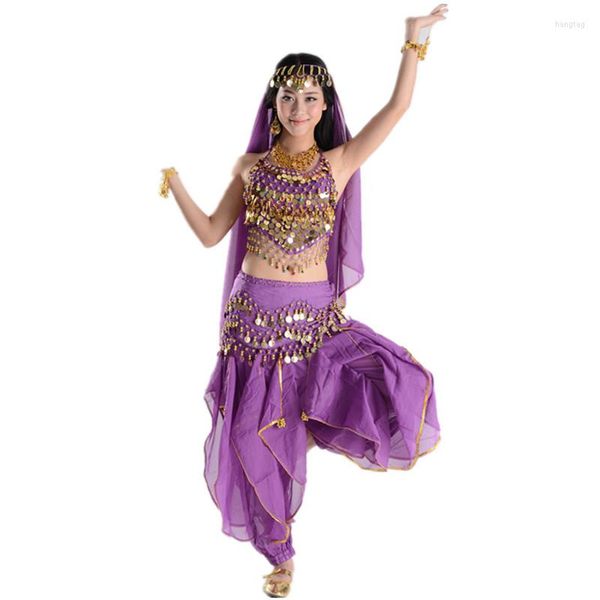 Vêtements de scène Bollywood egypte ventre femmes danse haut hanche écharpe Costume de danse jupe accessoires Danza Del Vientre