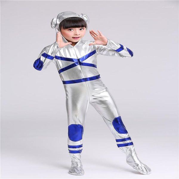 Desgaste de la etapa Niño Traje de hombre Traje de disfraces Traje Robot Rendimiento Espectáculo de baile espacial Niños Salón de baile para niños