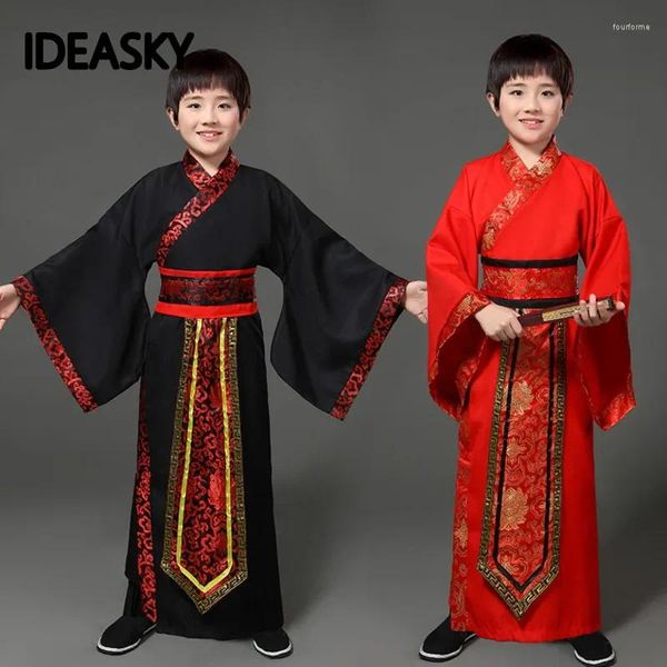 Stage Wear Garçons Traditionnel Ancien Costume Chinois Tang Hanfu Robe Enfant Vêtements Cosplay Fée Danse Enfants Enfants