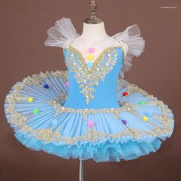 Vêtements de scène jupe de ballet pour enfants Tutu petit cygne danse Performance vêtements fille professionnel