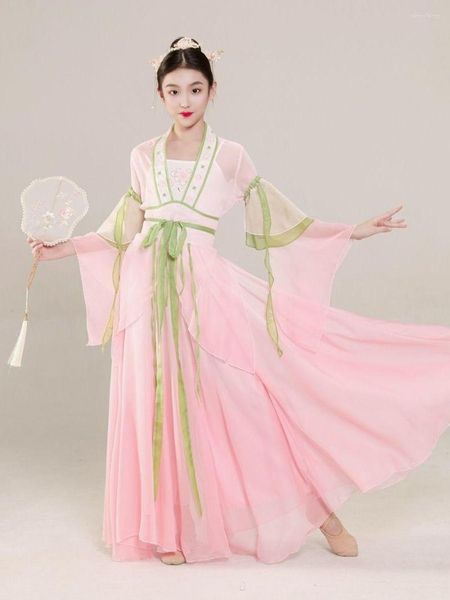 Stage Wear Enfants Classique Yangko Costume De Danse Pour Perfromance Fille Chinoise Traditionnelle Dancewear Folk Dancer Vêtements Yangge Outfit