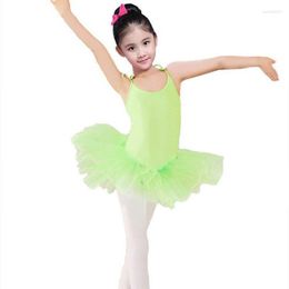 Etapa desgaste niños danza sling ballet vestido niñas mullido sueño trajes ejercicio ropa pequeña princesa dancewear