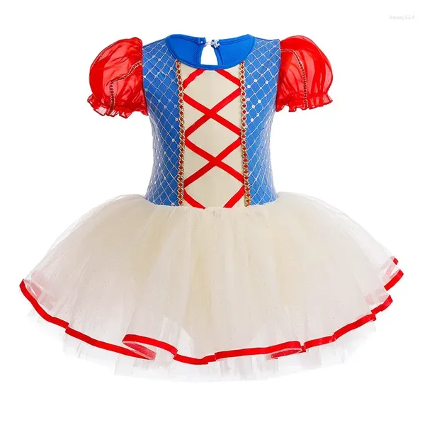 Stage Wear Enfants Danseur Robe Enfants Fille Mesh Tutu Ballet Costume De Danse Ouvert Entrejambe Gymnastique Justaucorps Ballerine Dancewear