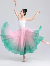 STAGE PEUR LES enfants à 720 degrés Large jupe swing Couleur Couleur classique Dance classique Xinjiang Modern Performance Practice Girl's H