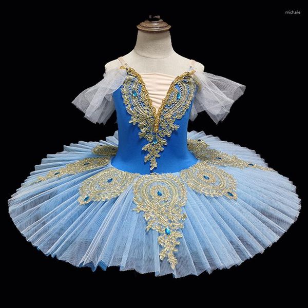 Stage Wear Robe de ballet pour enfants Tutu Little Lake Swan Spectacle de danse professionnelle Jupe de fille