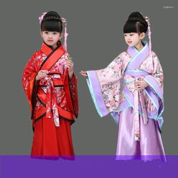 Costumes pour enfants Costumes pour filles Costume de fille Vêtements de danse féerique Élèves Guoxue Hanfu