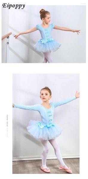 Escenario usar ropa de baile infantil para niñas de la falda de ballet china práctica de primavera y otoño baile manga larga
