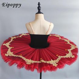 Stage Wear Children's Professional Ballet Dance Dress Performance Kostuum Girl Little Swan Tulle Tutu Rok