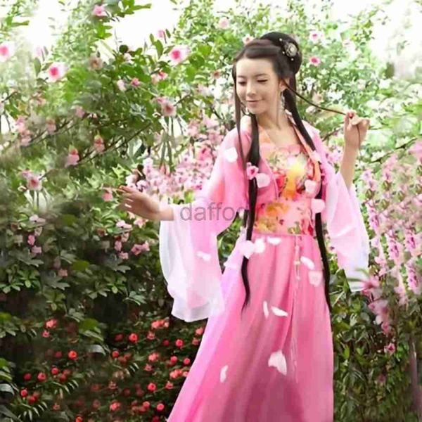 STAGE PEUR Costume de danse folklorique chinoise Adult Cosplay Cosplay Hanfu Traditional Chine