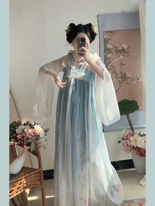 Vêtements de scène Costume traditionnel chinois Hanfu femme princesse fée jupe élégante mode tendance fille asiatique rétro robe Cosplay