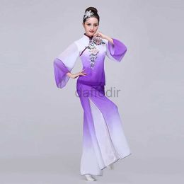 STAGNE Costume de danse classique Costume de danse de fans de fans chinois élégant