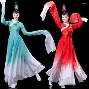 Stage Draag Classical Dance Performance kleding voor vrouwen elegante rode en geurige originele watermouwen