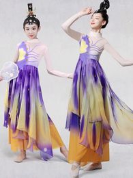 STAGE PERSONNE CLASSIQUE Dance Performance Robe Elegant 18 Huan Butterfly Fan Women Test d'art