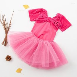 Bühnenkleidung Klassisches professionelles Ballett-Tutu Romantisches Schwanenkostüm Kinderkleid Kind Kurzarm-Spandex-Gymnastiktrikot für Mädchen