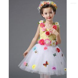 Vêtements de scène vêtements robe de danse pour filles princesse étudiant choeur enfant Costumes modernes enfants TB7085