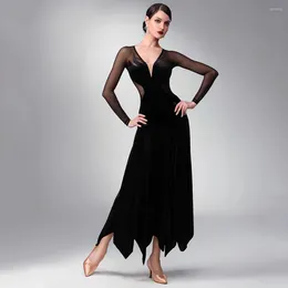 Stage Wear Costumes de danse modernes haut de gamme personnalisés 2023 Élégante robe de soirée de bal Compétition Femmes Standard Waltz Vêtements de danse