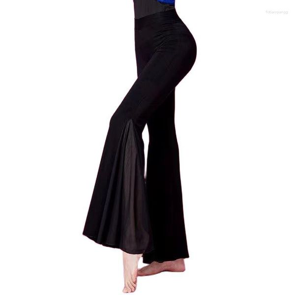 Stage Wear Dance Body Training Élégant Modal Bell-Bas Latin Pantalon Etiquette Instructeur 2023 Costume