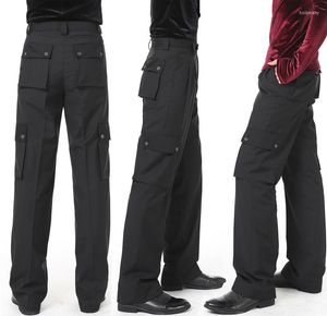 Stage Wear Dance Dress Latin Men Black Modern Ballroom Performance Pantalon Garçons Pantalon