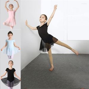 Stage Wear Dance Girl Ballet Dress Clothing 2023 Performance uniform pak kinderen oefenen gymnastiek rok panty's