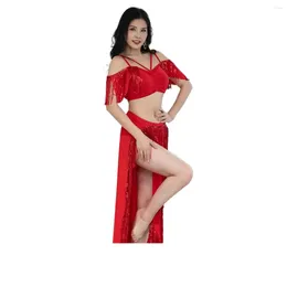 STAGE USE DANCER'S Vitality Costume Dance Acetate Modal Nylon Cotton Spandex Linn Belly Dancing T013 Fashion