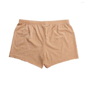 Vêtements de scène bricolage vêtements de danse du ventre couleur unie accessoires de style égyptien culotte nue sous-vêtement costume short avec strass