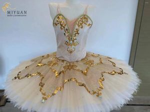 Toneelkleding Don Quijote Ballet Competitie Jurk TUTU Paquita Variaties Op maat gemaakt Professionele Beige Prestaties voor volwassenen en kinderen