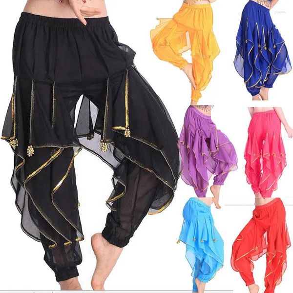 Stage Wear Egypte Bollywood 8 couleurs Jupes de danse du ventre Swing Jupe Pantalon de danse Costume professionnel Pantalon indien