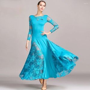 Stage Wear Fashion Ballroom Concours Robe Femmes 6 Couleur Moderne Waltz Tango / Robe de danse latine / Flamenco Standard Tango