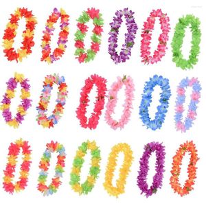 Stage Draag Fashion Hawaiian Leis Birthday Colorful Wedding Decorations Beach Garland Party Supplies Hula Flowers Ketting Vakantie