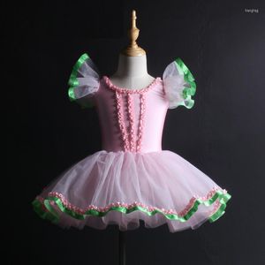 Stage Draag Fashion Princess For Girls Ballet Dress Pink Romantic Tutu Dancewear Ballerina Kids Costumes Dance Dessen