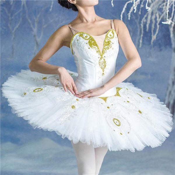 Etapa desgaste moda profesional alta calidad tamaño personalizado niñas blanco cisne lago ballet tutú trajes