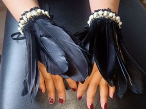 Stage Wear Feather armband voor PROM Feather armband