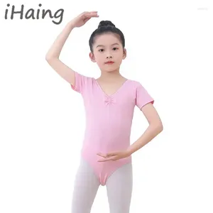 Portez-vous fille Ballet Dance Leotard Girls Bodys de gymnastique à manches longues solides pour les enfants Balleina Training Yoga Tap Jazz Costumes