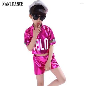 Desgaste de la etapa Girl Jazz Dance Girls Disfraces para niños Hip Hop Dancing Children Performance Costume Shirt Pant