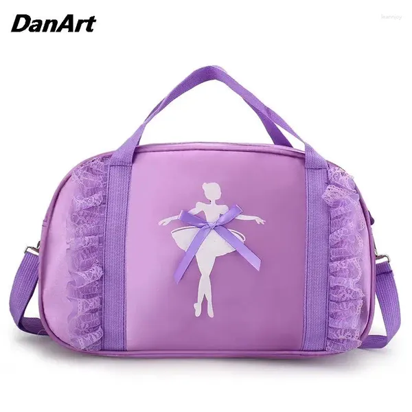 Sac de ballet de danse de ballet de ballet, gymnastique de gymnastique sport sac à main le latin sac à dos, rangement princesse des filles