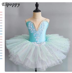 Stage Wear Girlet Rok Children's Pettiskirt kostuum Peuter Princess Tulle Professional Swan Lake Dancing Dress