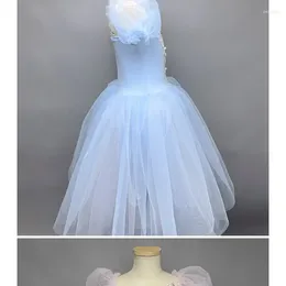 Stage Wear Girls Ballet Falda Performance Disfraz Profesional Swan Lake Little Tufly Tulle Tulle Tulle