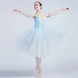 Stage Wear Camisola para niñas Camisol Swan Dance Tutu Performance Dispinado Ballet Dress Halloween Christmas Fancy Up