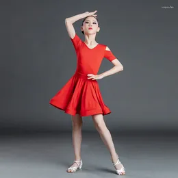 Costumes de danse latine pour filles, vêtements de scène, règles de pratique conjointes pour la performance du concours de classement des enfants