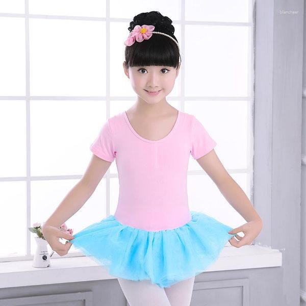 Desgaste de la etapa Niñas Miltcolor Ballet Tutu Falda Vestido Niños Ropa de baile negra Vestidos Danza Leotardo Bailarina Ropa Niños