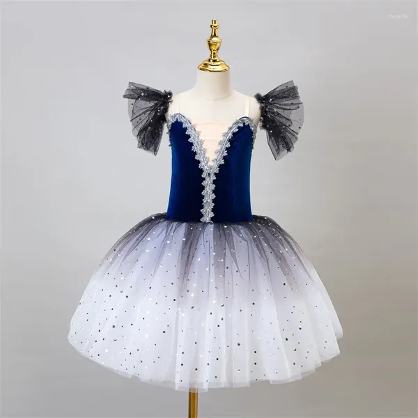 Stage Wear Filles Romantique Tutu Danse Moderne Enfant Enfants Costumes De Danse Contemporaine Ballerine Robe De Soirée Jupe De Ballet