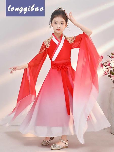 Wear Guzheng Costume Girls Girls Chinois Chinese Style Child's High Deay Autumn et hiver Competition Grading Performance Performance Piano