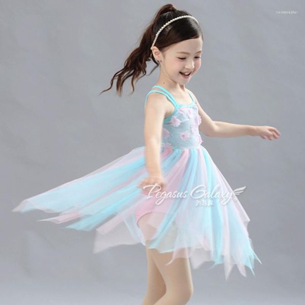 Etapa desgaste h2690 niños vestido de baile latino niñas ropa de baile profesional adolescente rendimiento espectáculo actividad vestidos formales trajes